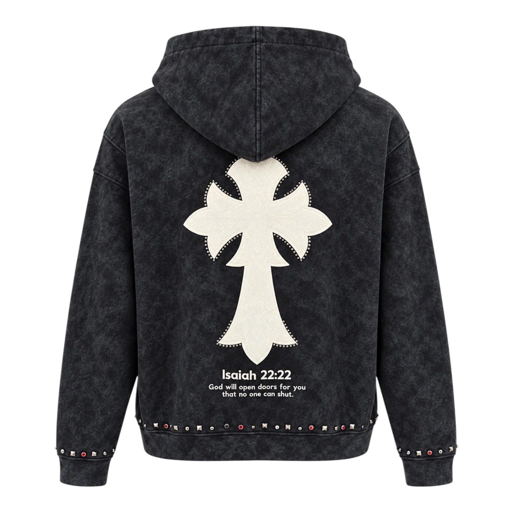FELPA ZIP BLACK ISLAND