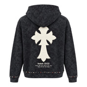 FELPA ZIP BLACK ISLAND