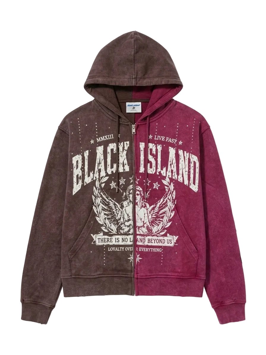 FELPA CAPPUCCIO BLACK ISLAND