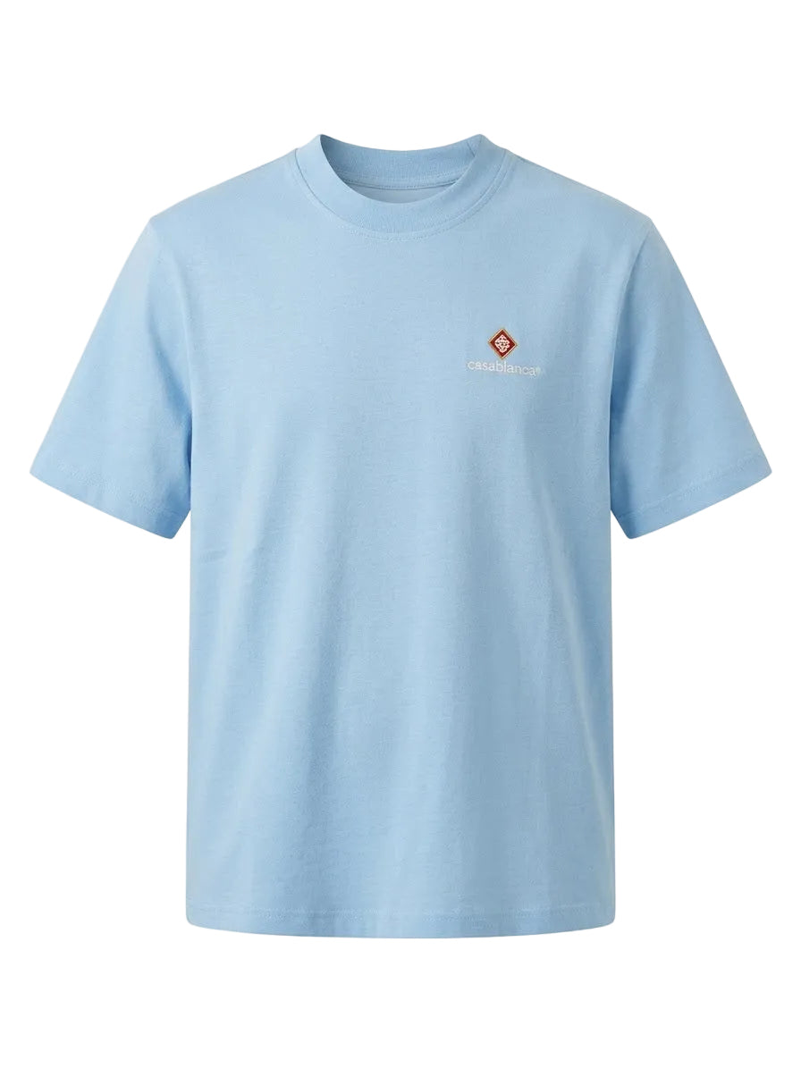 T-SHIRT PALE BLUE CASABLANCA